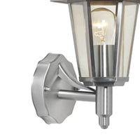 Radiant stainless steel wall light dimensions diagram