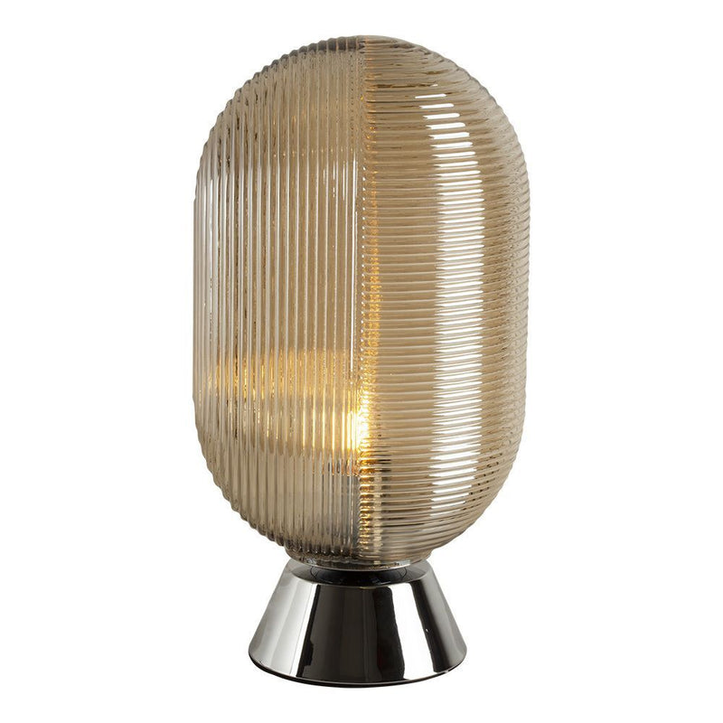 Eurolux chrome table lamp, front view