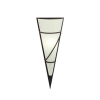 Eurolux antique brown wall light, front view