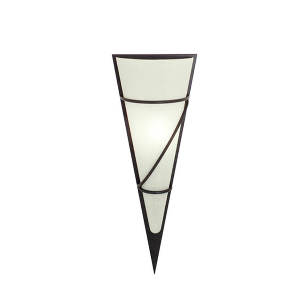 Eurolux antique brown wall light, front view