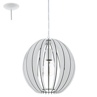 Eurolux white pendant light, front view