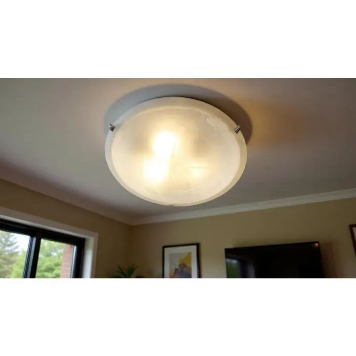 Eurolux ceiling light shown in its packaging