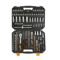 Close-up detail of the Tolsen socket set
