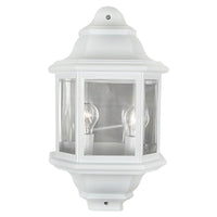 Radiant white wall light, front view