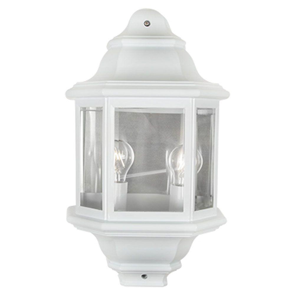 Radiant white wall light, front view