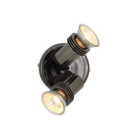 Eurolux gun metal floodlight, front view