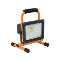 Eurolux black / yellow work light shown in its packaging