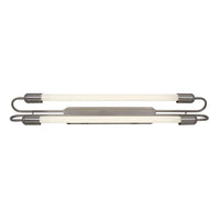 Eurolux satin chrome floodlight, front view
