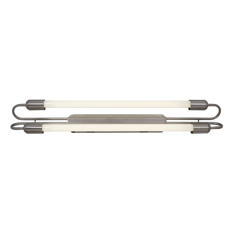 Eurolux satin chrome floodlight, front view