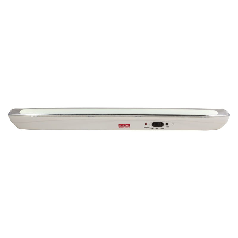 Eurolux white emergency light, front view