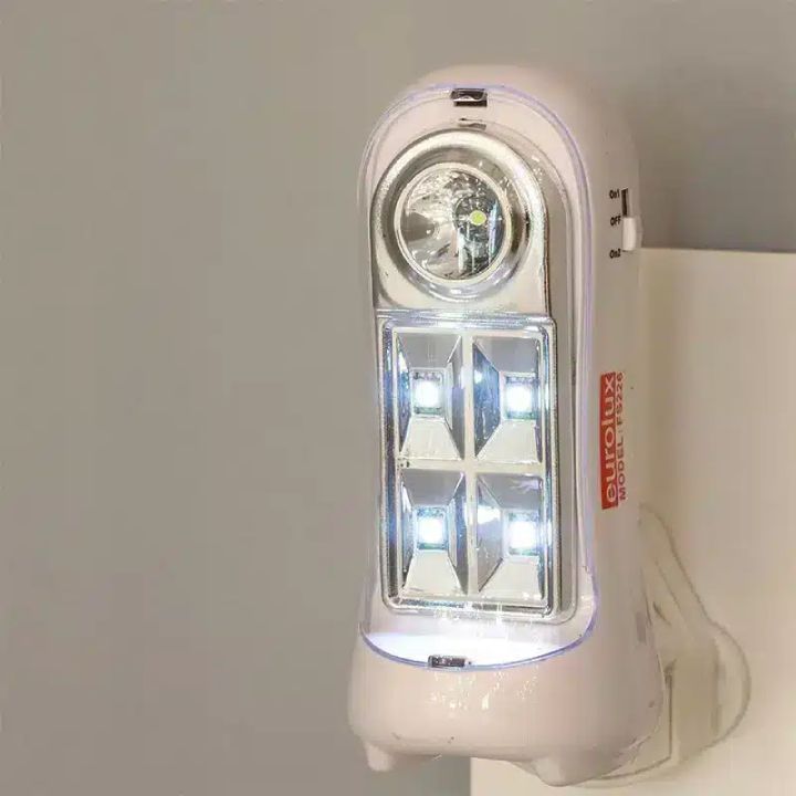 Eurolux emergency light installed and lit