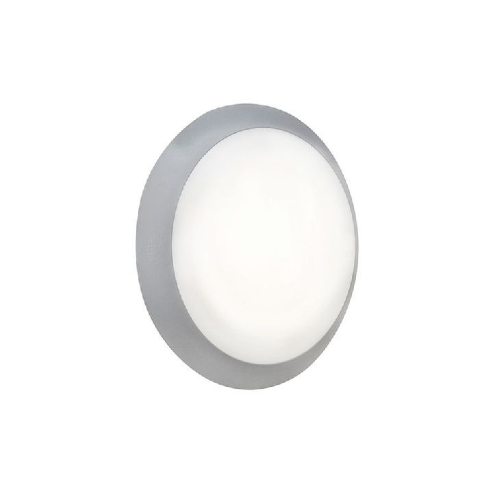 Eurolux grey wall light installed and lit
