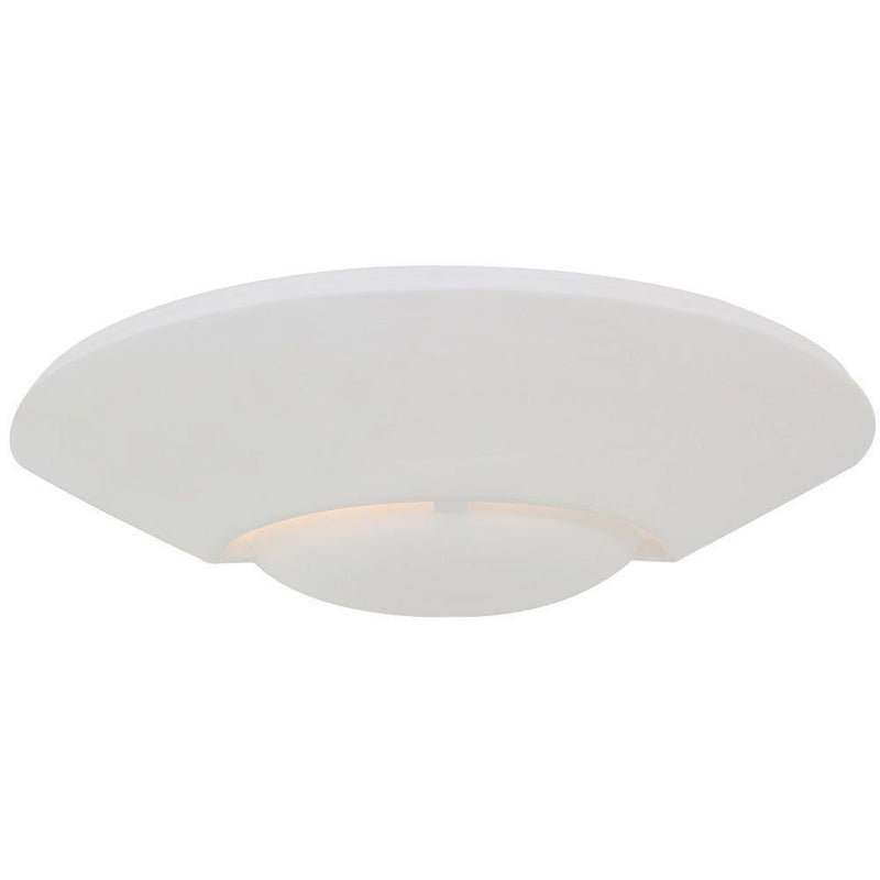 Eurolux white wall light, front view