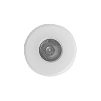 Eurolux white downlight installed and lit