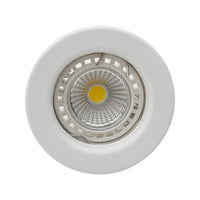 Eurolux white downlight, front view