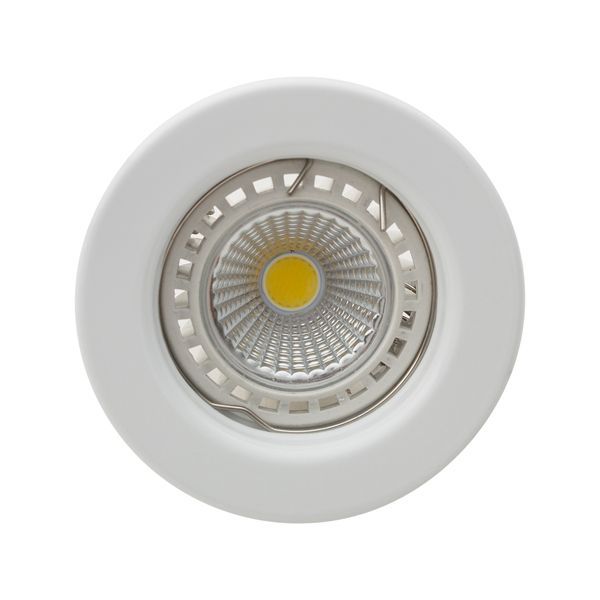 Eurolux white downlight, front view