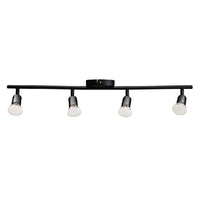 Eurolux black downlight, front view