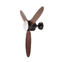 Eurolux ceiling fan installed and lit