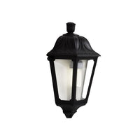 Eurolux black wall light, front view