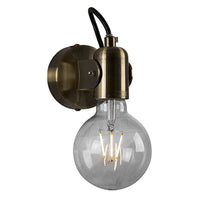 Eurolux bronze wall light, front view