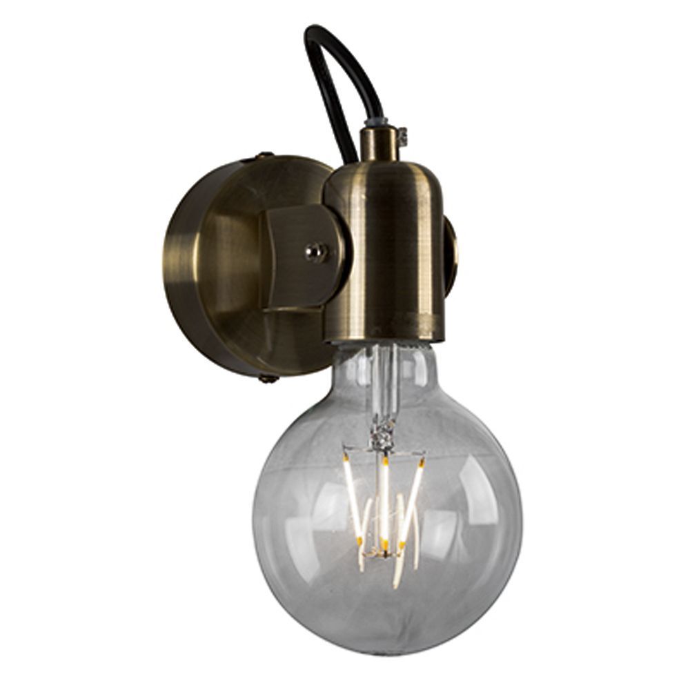 Eurolux bronze wall light, front view