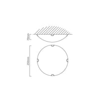 Eurolux white ceiling light shown in its packaging