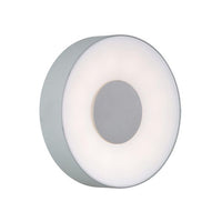 Eurolux silver wall light, front view