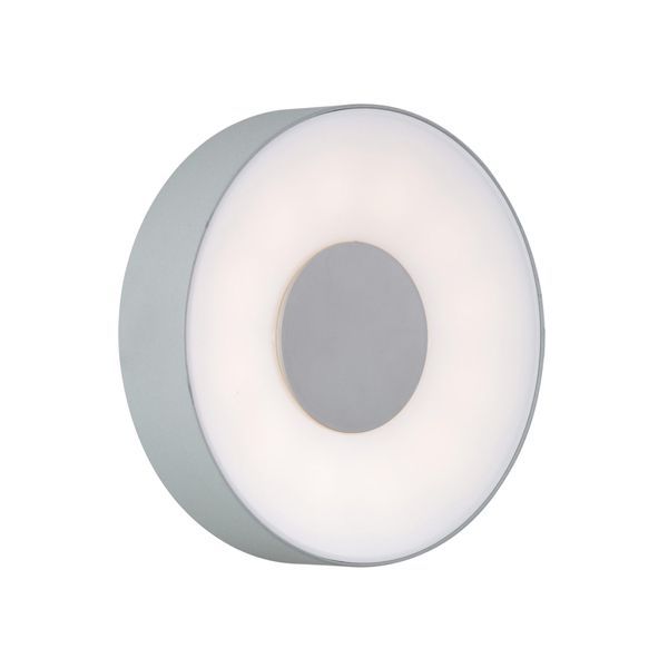 Eurolux silver wall light, front view