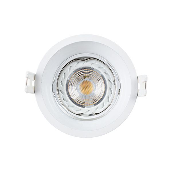 Radiant bright white downlight, front view