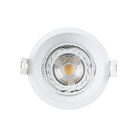 Radiant bright white downlight, front view