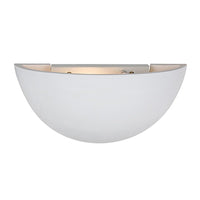 Eurolux white wall light, front view
