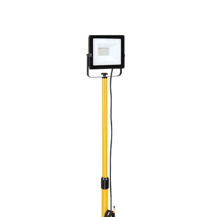 Eurolux black & yellow floodlight dimensions diagram
