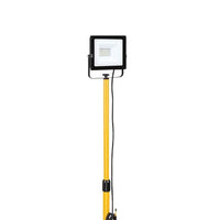 Eurolux black & yellow floodlight dimensions diagram
