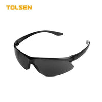 Close-up detail of the Tolsen safety glasses