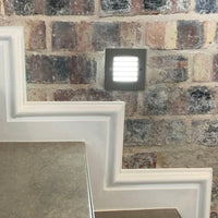 Eurolux satin chrome ground light shown in its packaging