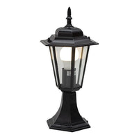 Eurolux black wall light, front view