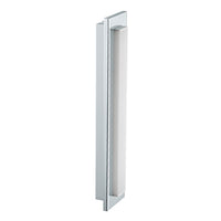 Eurolux chrome wall light, front view