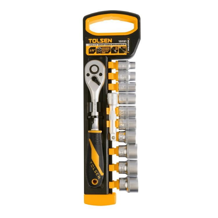 Tolsen socket set, front view