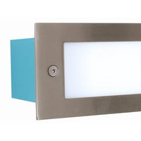 Eurolux satin chrome ground light installed and lit