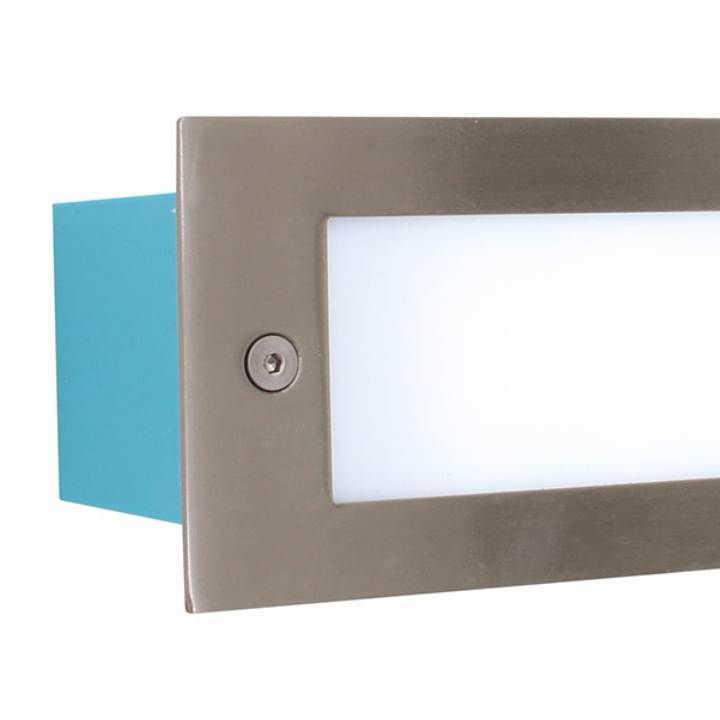 Eurolux satin chrome ground light installed and lit
