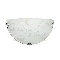 Radiant chrome wall light, front view
