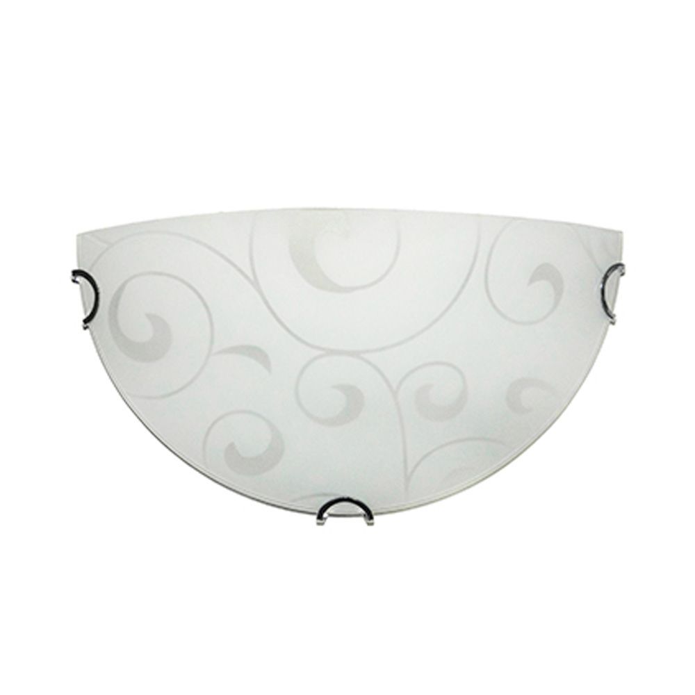 Radiant chrome wall light, front view