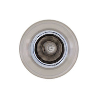 Eurolux satin chrome downlight, front view
