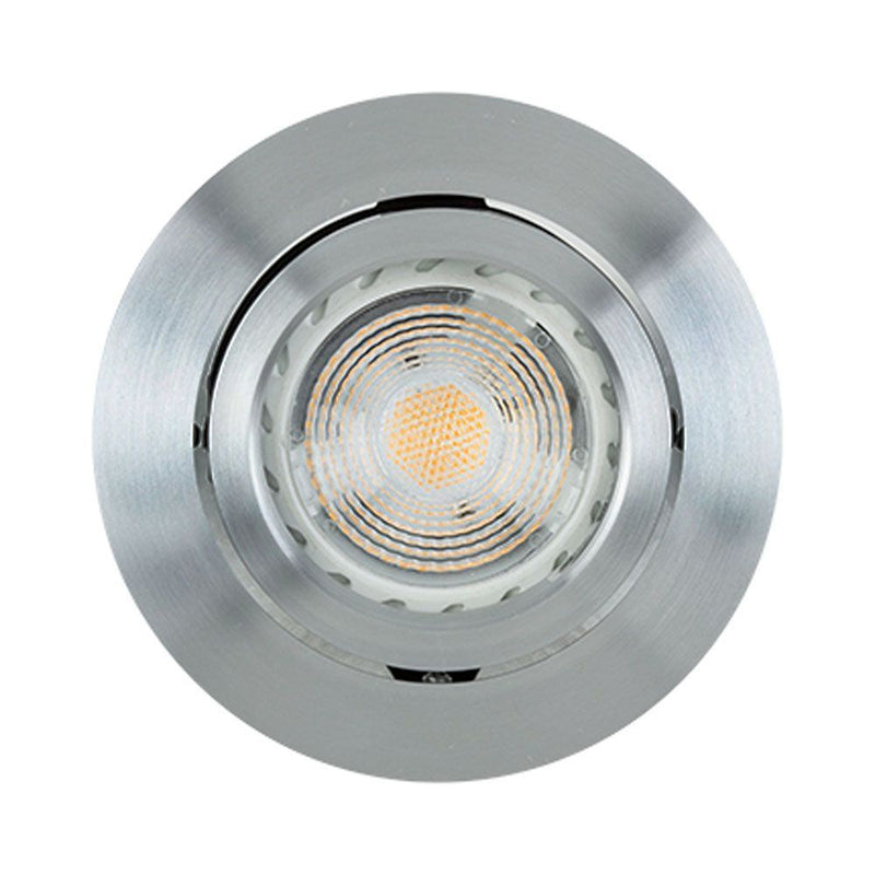 Radiant aluminium downlight, front view