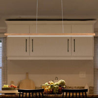 Eurolux pendant light installed and lit