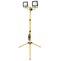 Eurolux black & yellow floodlight, front view