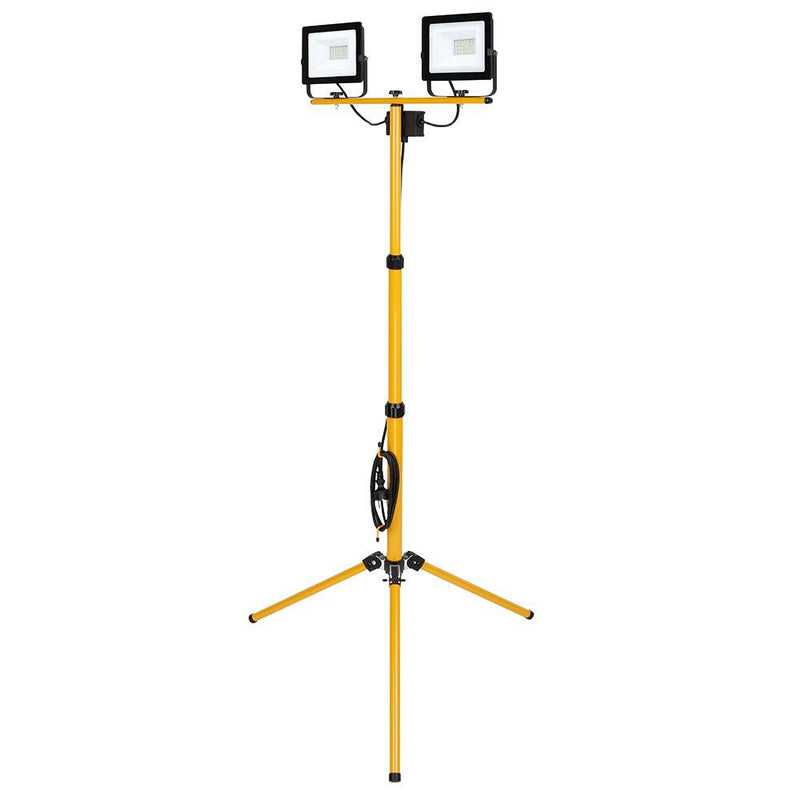 Eurolux black & yellow floodlight, front view