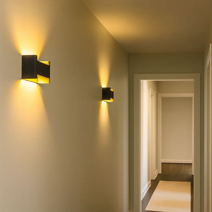 Eurolux black/gold floodlight shown in its packaging