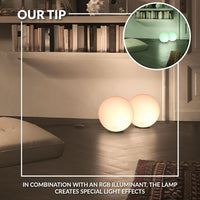 Eurolux table lamp installed and lit