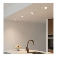 Close-up detail of the Eurolux white downlight
